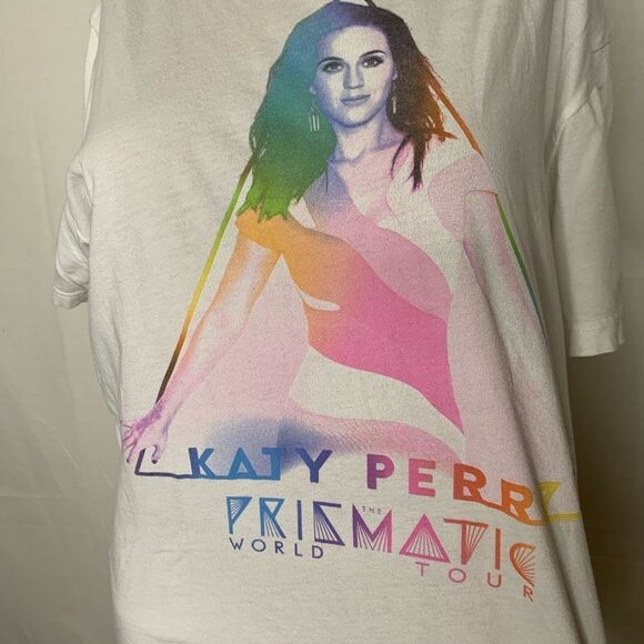 Katy Perry Prismatic World Tour Band T Shirt Tee Medium Unisex Men’s Music Pop - Picture 9 of 9